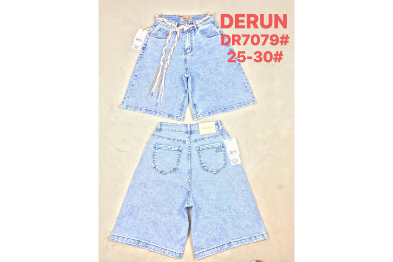 Джинсовые шорты женские DERUN JEANS 7079
