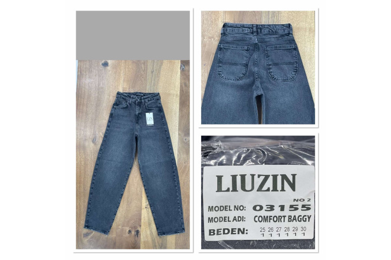 Джинси жіночі LIUZIN JEANS 03155-2 BAGGY Джинси жіночі LIUZIN JEANS 03155-2 BAGGY