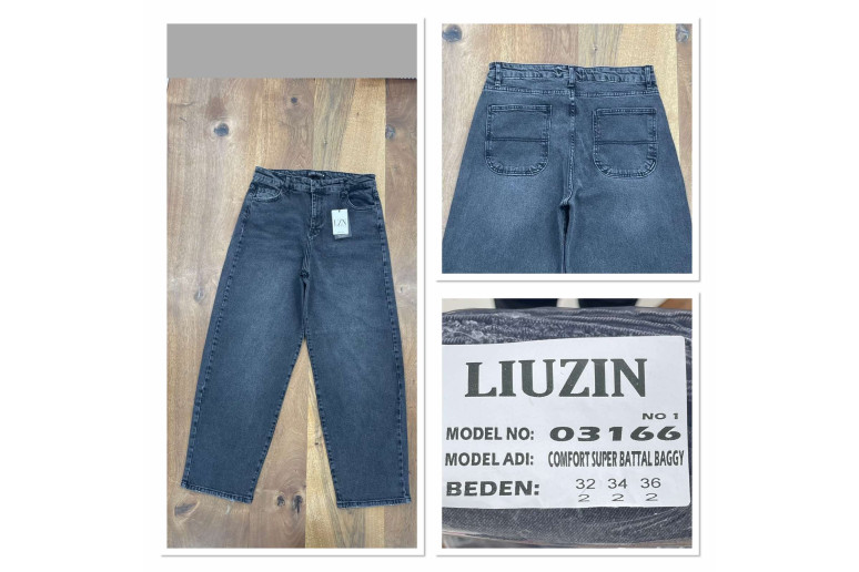 Джинси жіночі LIUZIN JEANS 03166-1 BAGGY