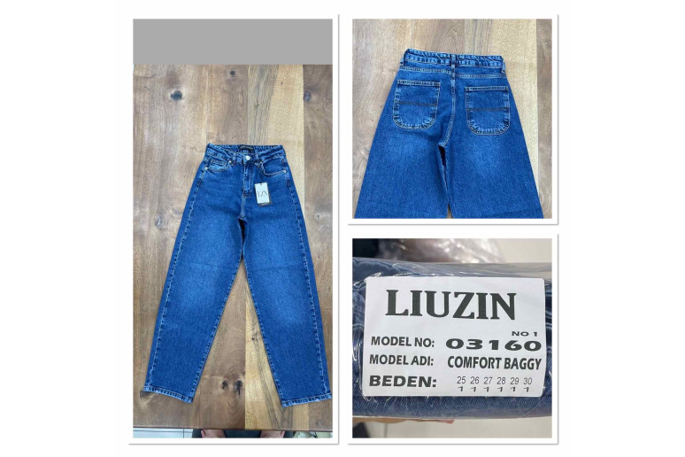 Джинси жіночі  LIUZIN JEANS 03160-1 BAGGY