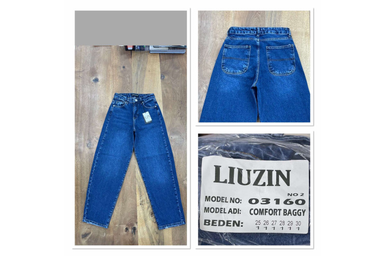 Джинси жіночі  LIUZIN JEANS 03160-2 BAGGY