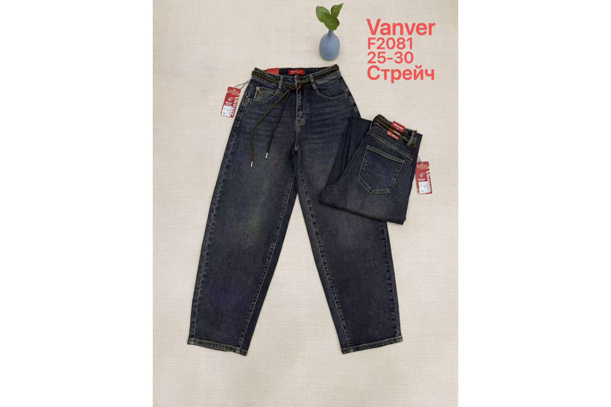 Фото Джинсы женские VANVER JEANS 2081 BAGGY from official site OSKAR™