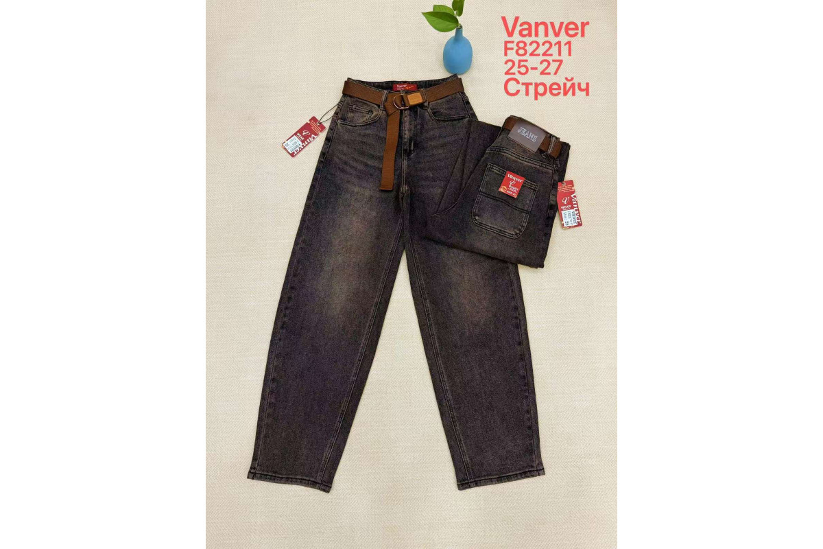 Фото Джинсы женские VANVER JEANS 82211 BAGGY from official site OSKAR™