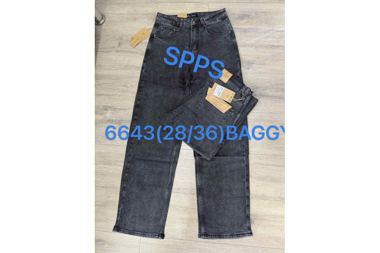 Джинси чоловічі SPP'S DENIM JEANS 6643 BAGGY ГРАФІТ