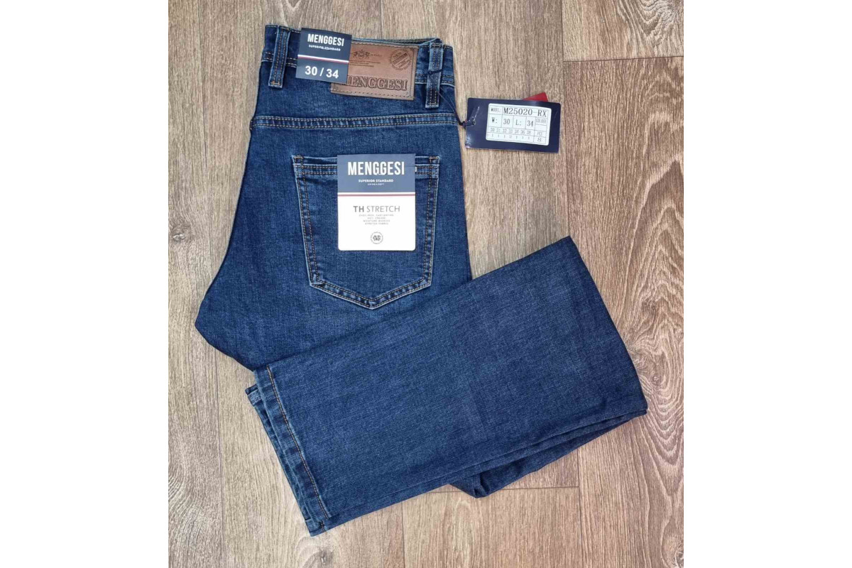 Фото Джинси чоловічі MENGGESI (STAR KING) JEANS 25020 CLASSIC СИНІЙ from official site OSKAR™
