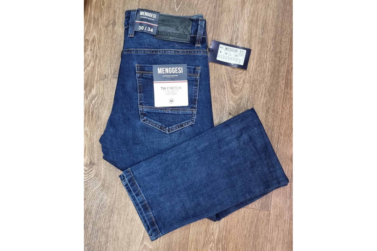 Фото Джинси чоловічі MENGGESI (STAR KING) JEANS 25026 CLASSIC СИНІЙ from official site OSKAR™