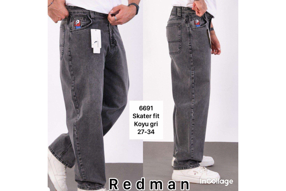 Фото Джинсы мужские REDMAN JEANS 6691 SKATER СЕРЫЙ from official site OSKAR™