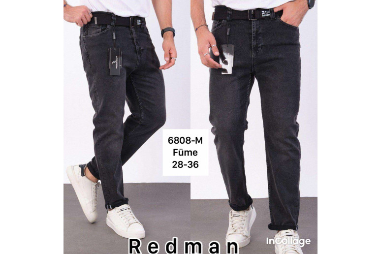 Джинсы мужские REDMAN JEANS 6808 МОМ Графит