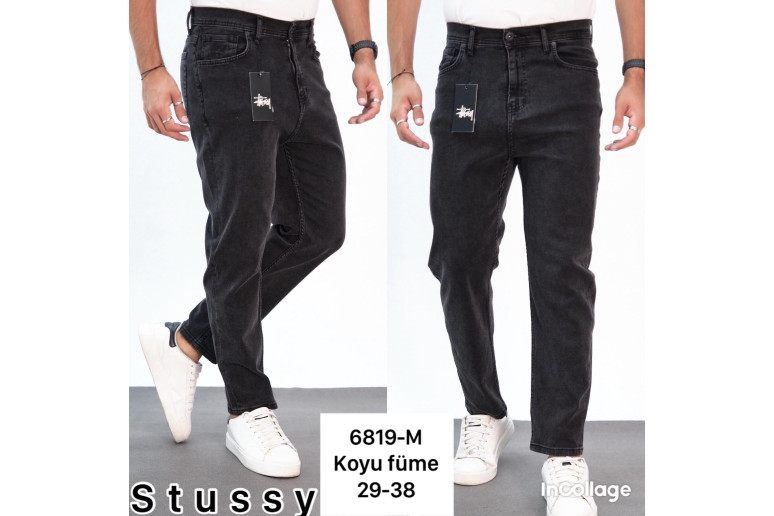 Джинси чоловічі REDMAN JEANS 6819 МОМ СІРО СИНІЙ