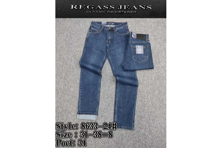Джинси чоловічі REGASS JEANS 8633 Classic СИНІЙ