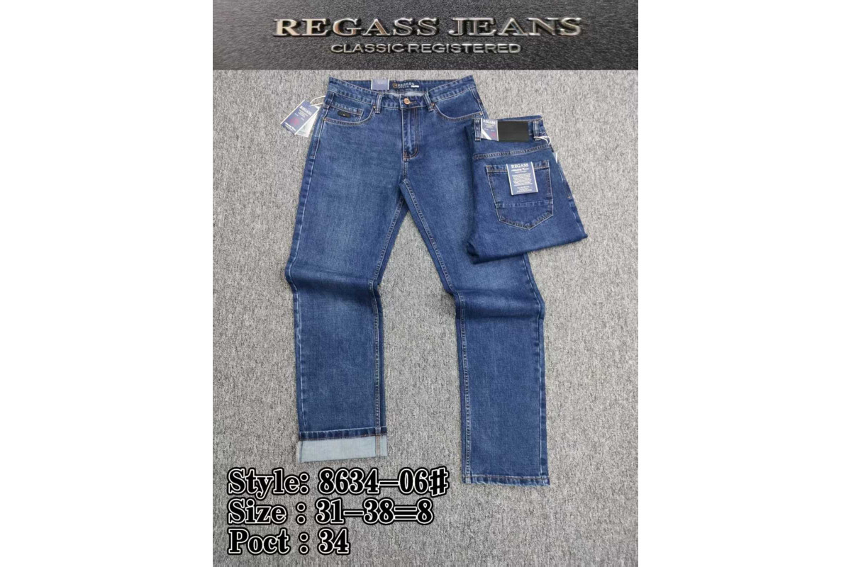 Фото Джинси чоловічі REGASS JEANS 8634 Classic СИНІЙ from official site OSKAR™