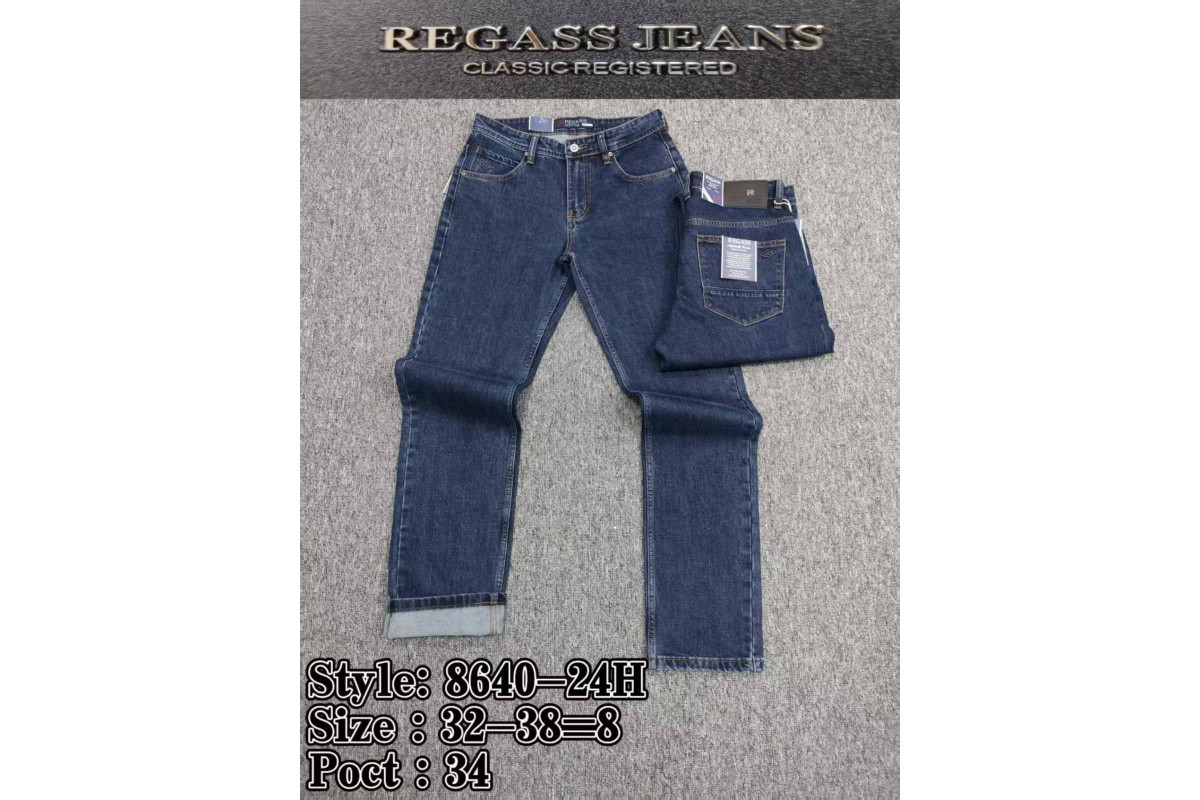 Фото Джинси чоловічі REGASS JEANS 8640 Classic СІРО СИНІЙ from official site OSKAR™