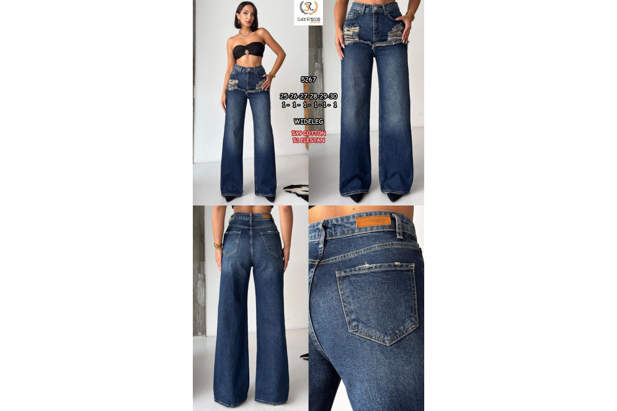 Фото Джинсы женские SHEROCCO JEANS 5267 WIDE LEG from official site OSKAR™