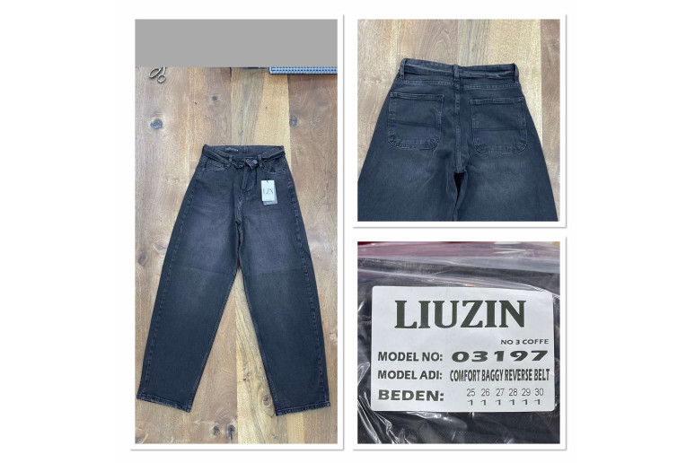 Джинси жіночі  LIUZIN JEANS 03197-3 BAGGY КАВА