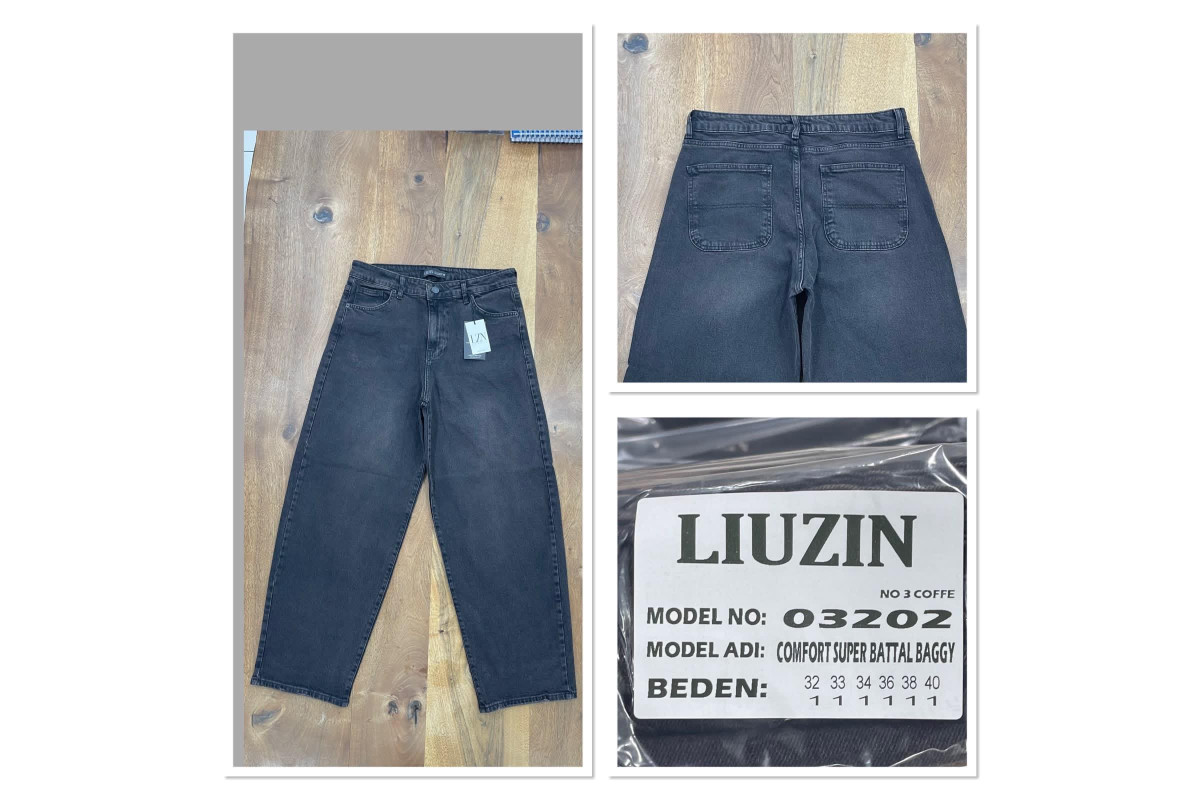 Фото Джинси жіночі LIUZIN JEANS 03202-3 BAGGY КАВА from official site OSKAR™