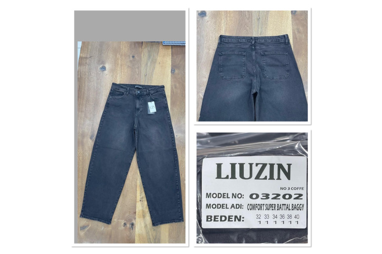 Джинси жіночі LIUZIN JEANS 03202-3 BAGGY КАВА