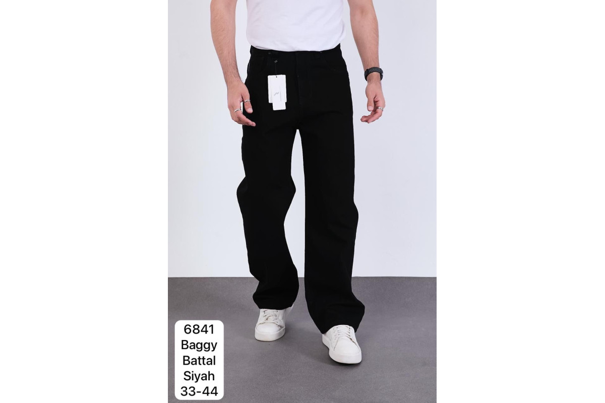 Фото Джинси чоловічі 6841 REDMAN JEANS BAGGY ЧОРНЕ ВУГIЛЛЯ from official site OSKAR™