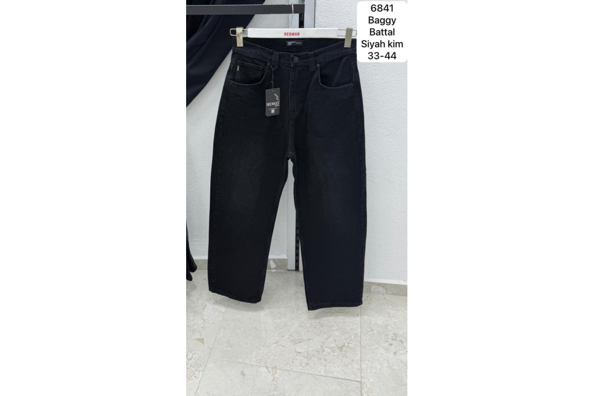 Фото Джинси чоловічі 6841 REDMAN JEANS BAGGY ЧОРНА ВАРКА from official site OSKAR™