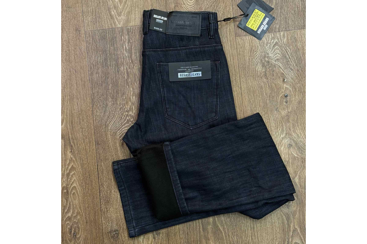 Фото Джинси чоловічі REGASS JEANS 8535 ЧОРНИЛО ФЛIС from official site OSKAR™