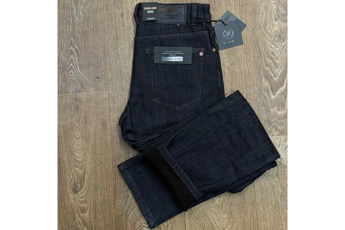 Фото Джинси чоловічі REGASS JEANS 8536 ЧОРНИЛО ФЛIС from official site OSKAR™