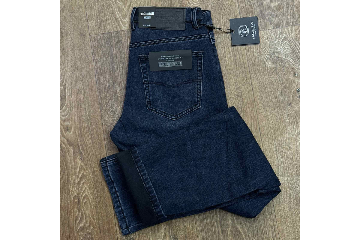 Фото Джинси чоловічі REGASS JEANS 8541 СИНІЙ ФЛIС from official site OSKAR™