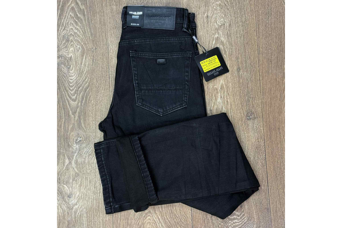 Фото Джинси чоловічі REGASS JEANS 8549 Classic ГРАФIТ ФЛIС from official site OSKAR™