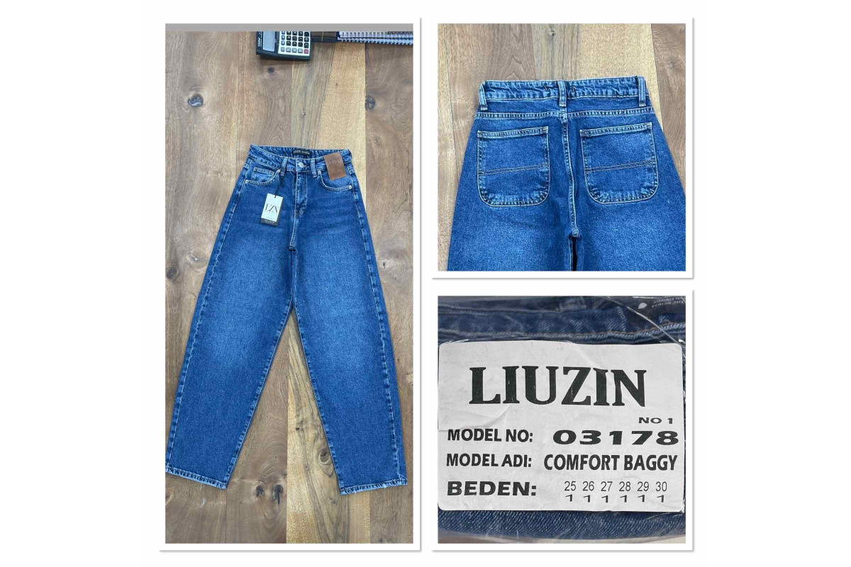 Фото Джинси жіночі LIUZIN JEANS 03178-1 BAGGY from official site OSKAR™
