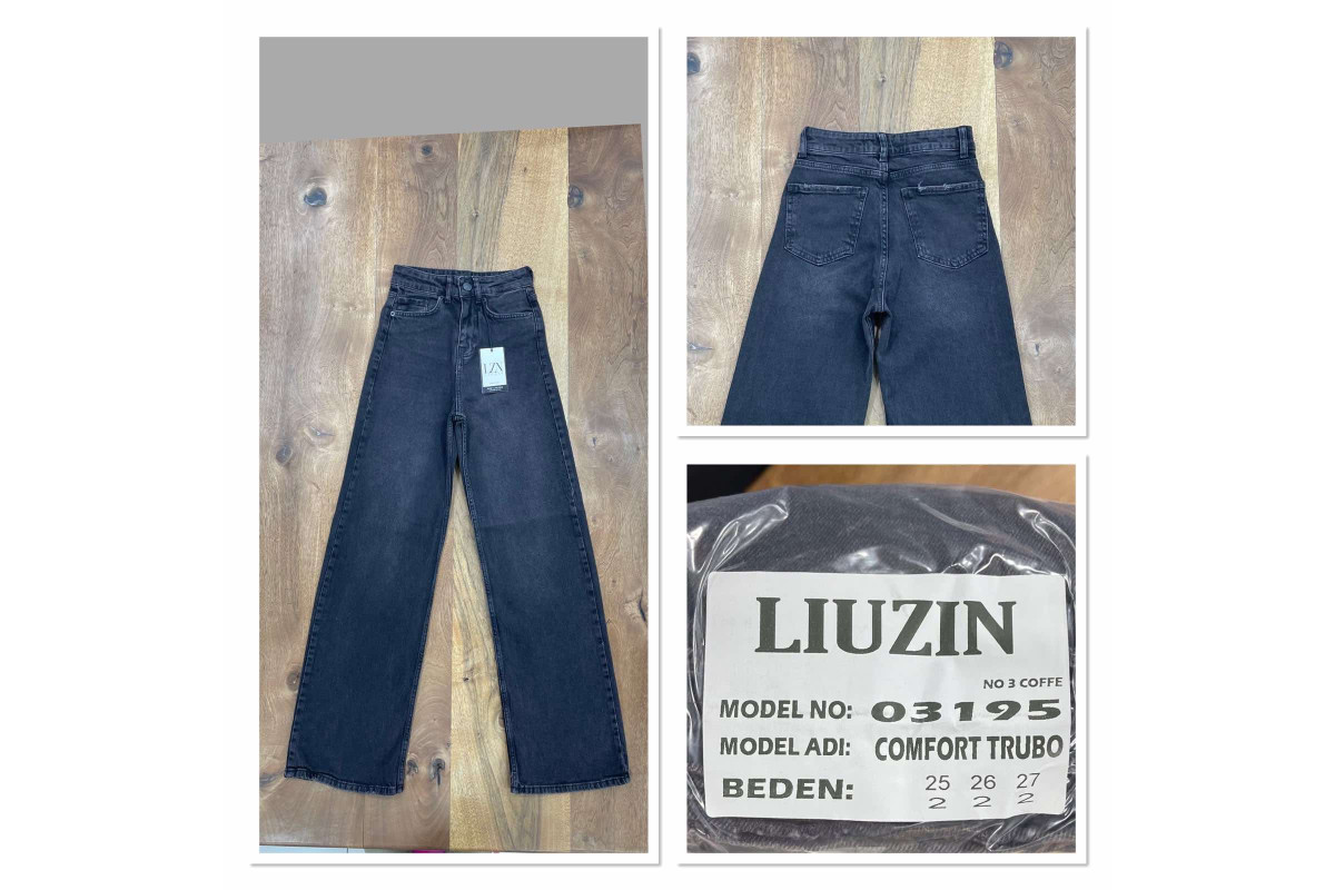 Фото Джинси жіночі LIUZIN JEANS 03195-3 ТРУБИ КАВА from official site OSKAR™