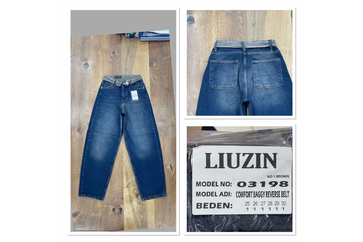 Фото Джинси жіночі LIUZIN JEANS 03198-1 BAGGY КАВА from official site OSKAR™