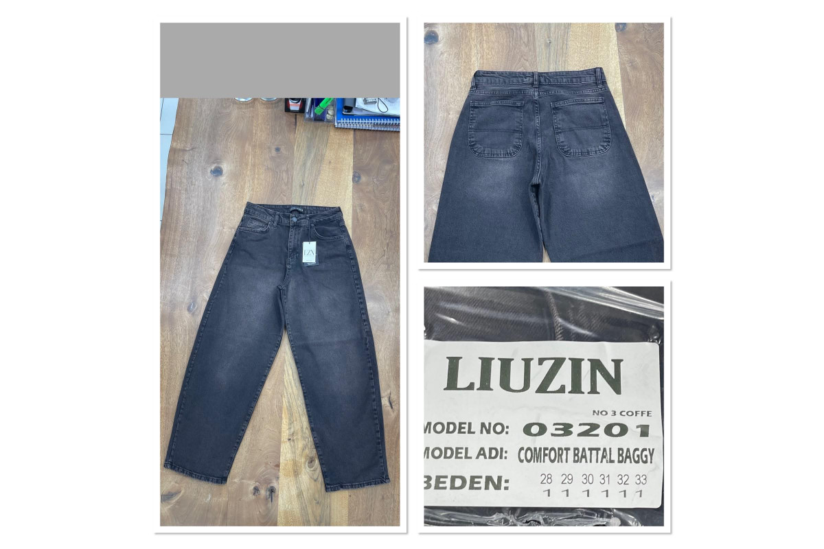 Фото Джинси жіночі LIUZIN JEANS 03201-3 BAGGY КАВА from official site OSKAR™