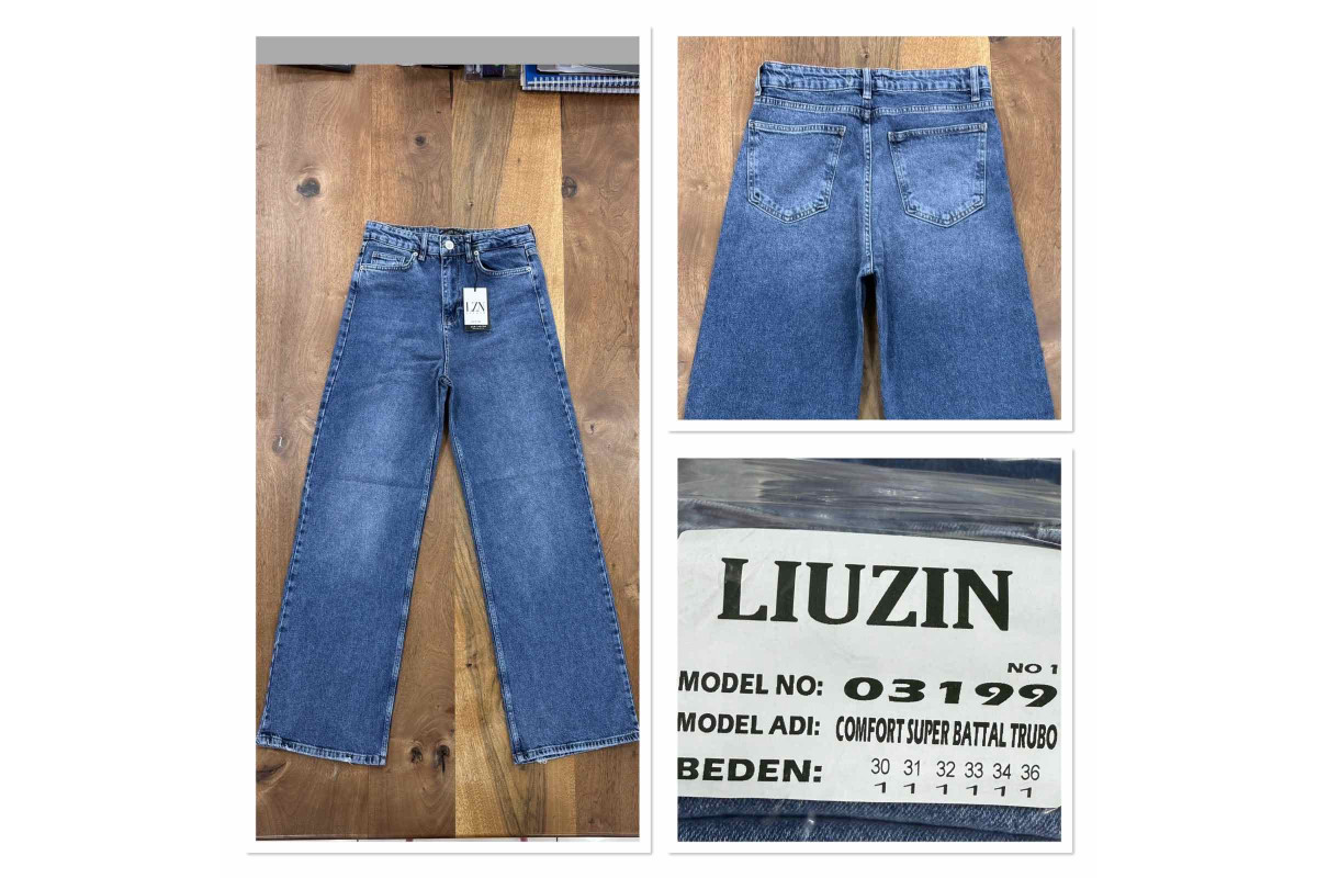 Фото Джинси жіночі LIUZIN JEANS 03199-1ТРУБИ MAVI from official site OSKAR™