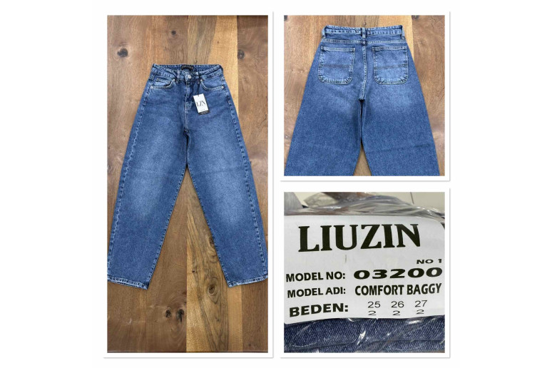 Джинсы женские LIUZIN JEANS 03200-1 BAGGY MAVI