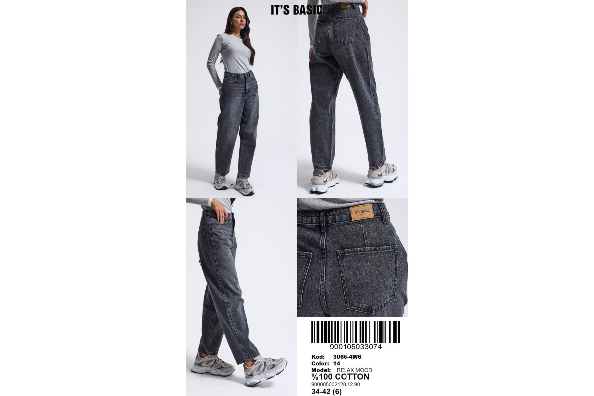 Фото Джинсы женские IT'S BASIC JEANS 3066-14 RELAX MOOD from official site OSKAR™