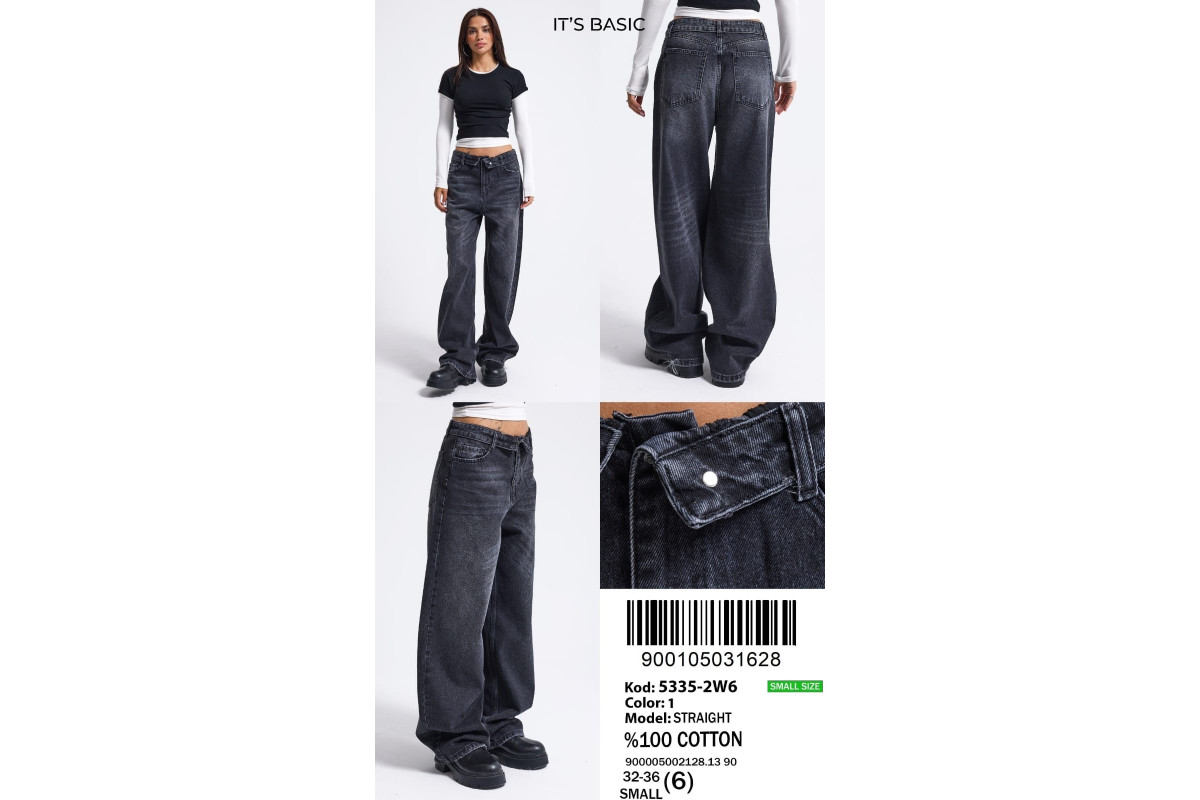 Фото Джинси жіночі IT'S BASIC JEANS 5335 STRAIGHT from official site OSKAR™