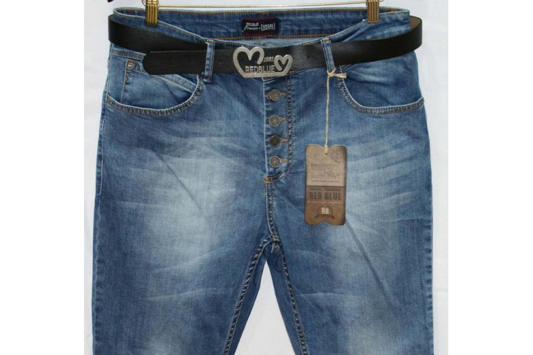 Джинси жіночі Red blue jeans boyfriend 6011