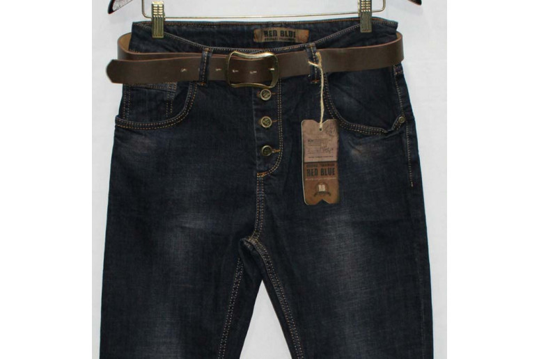 Джинси жіночі Турецькі Red blue jeans boyfriend 6016a