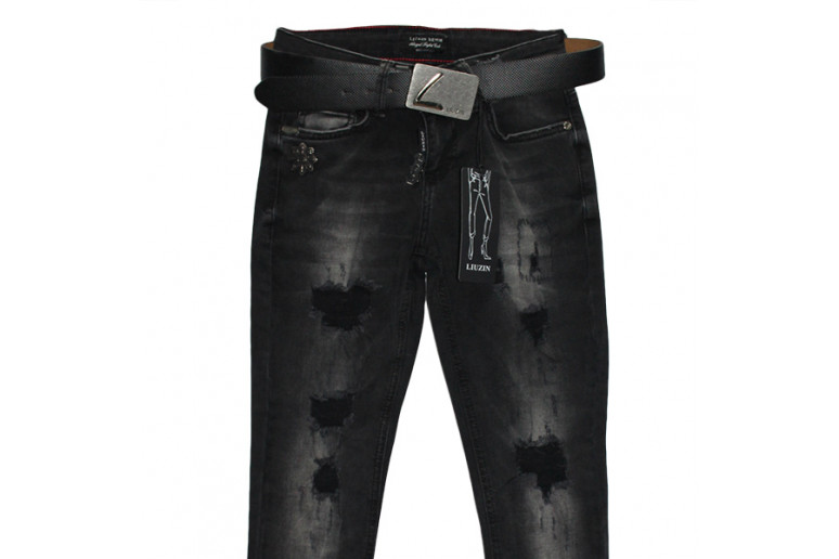 Джинси жіночі Liuzin jeans темно-сірі 1113a