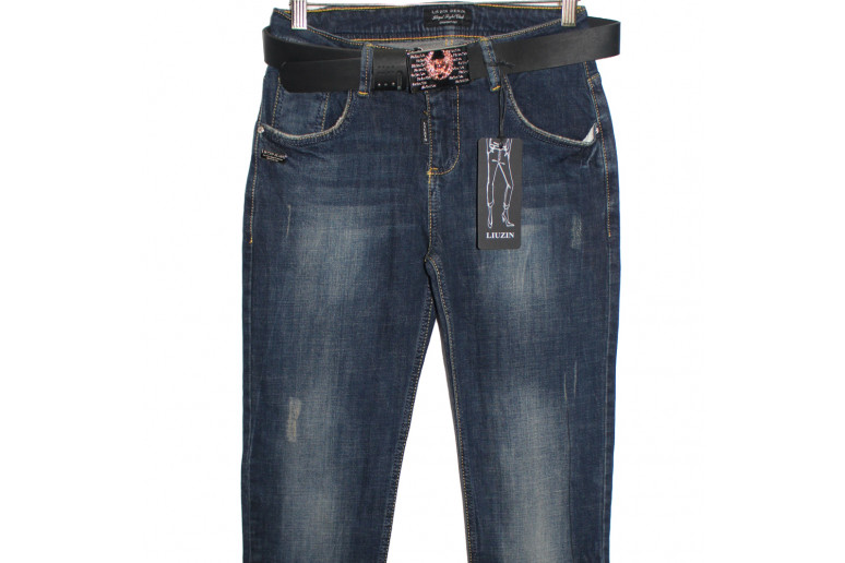 Джинсы женские Liuzin jeans boyfriend кофейная терка 3092a