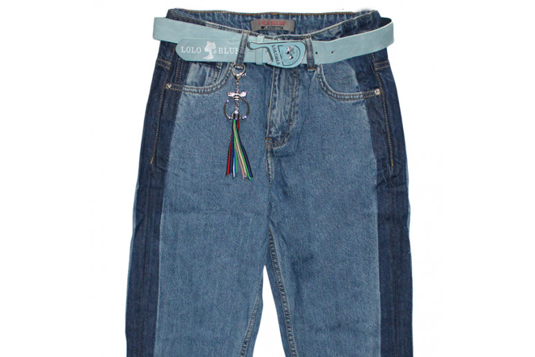 Джинсы женские укороченные Lolo Blues jeans MOM 7601