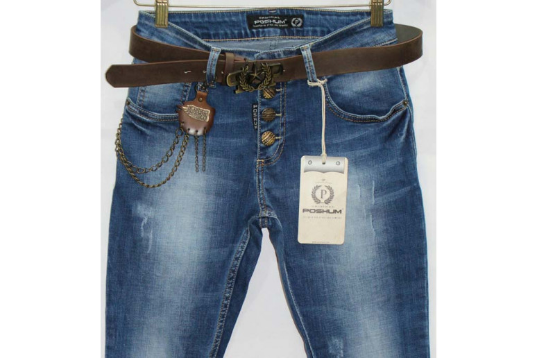 Джинси жіночі Турецькі Poshum jeans boyfriend 0357