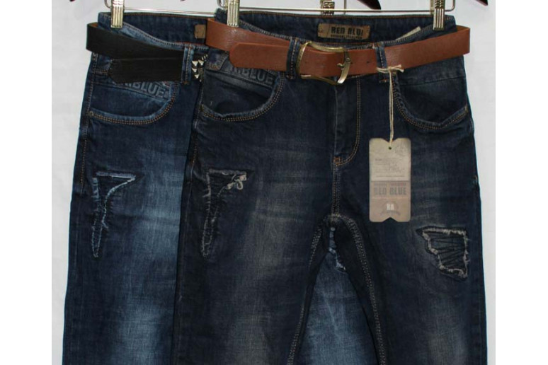 Джинси жіночі Турецькі Red blue jeans boyfriend 1034