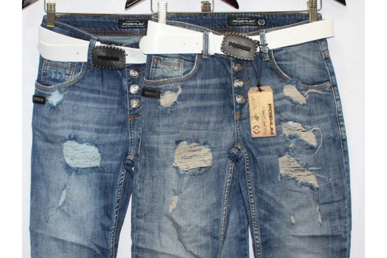 Джинси жіночі Турецькі Poshum jeans boyfriend 4004 a