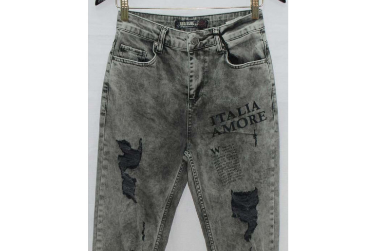 Джинсы женские MOM Red blue jeans 5512