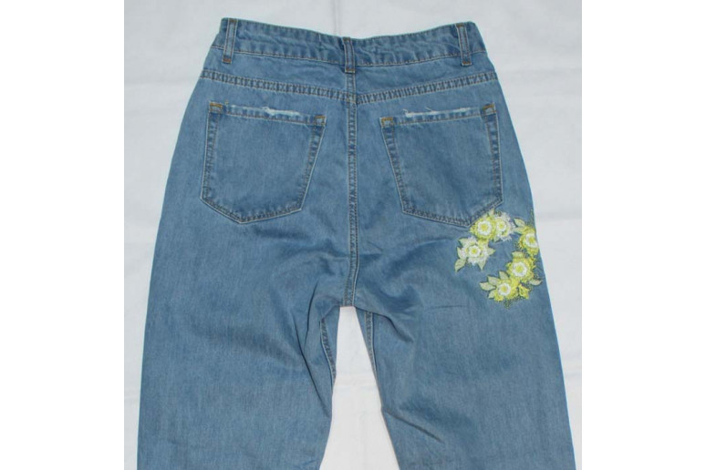 Джинсы женские MOM Red blue jeans 5518