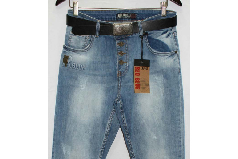 Джинси жіночі Турецькі Red blue jeans boyfriend 2219