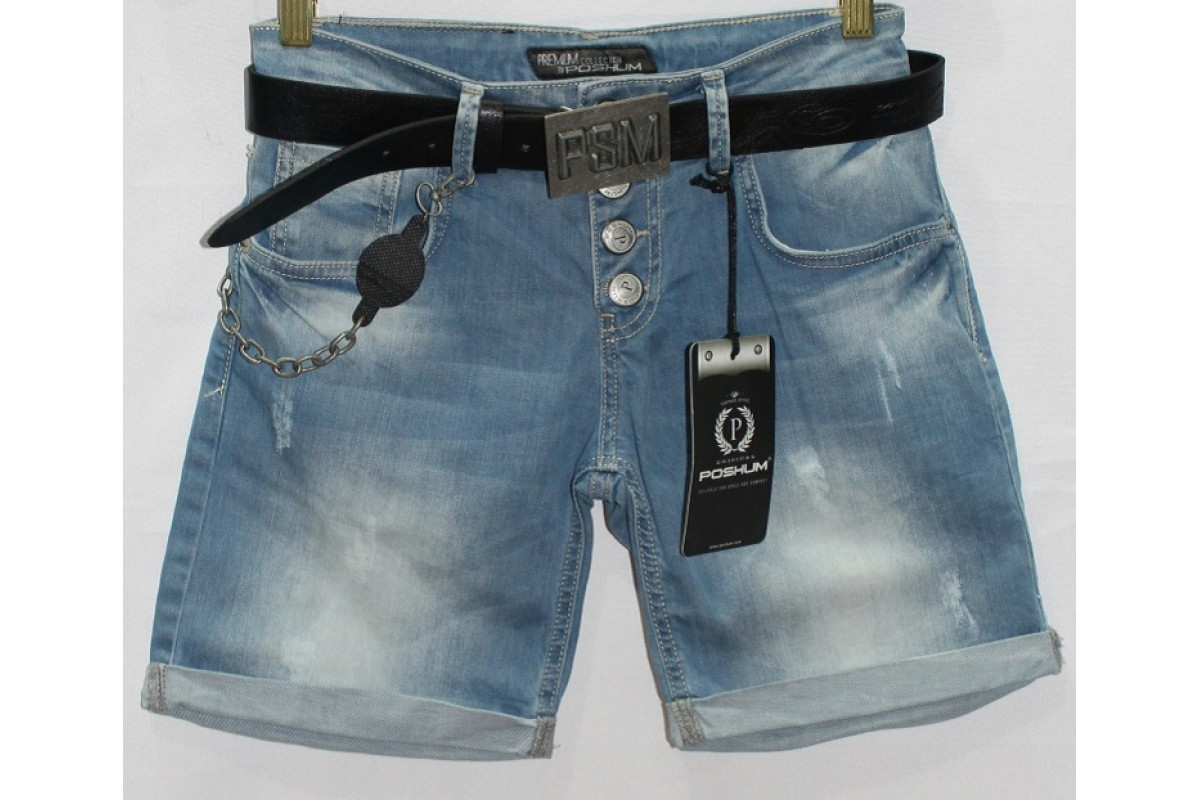 Фото Джинсовые шорты POSHUM JEANS boyfriend 0601 from official site OSKAR™