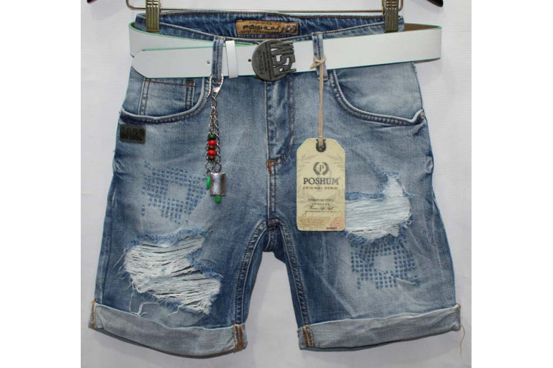 Джинсові шорти Турецькі Poshum jeans boyfriend 0701