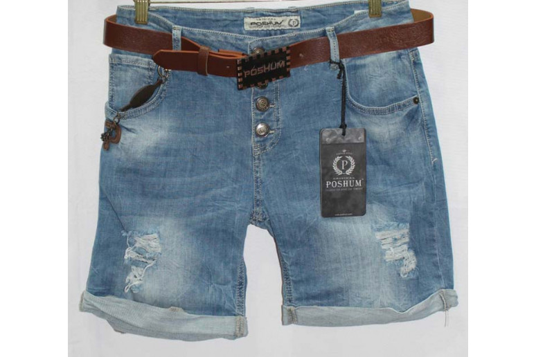 Джинсові шорти POSHUM JEANS boyfriend 0701a