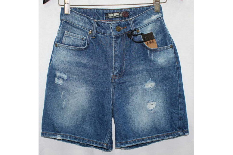 Джинсові шорти Турецькі MOM Red blue jeans 6613