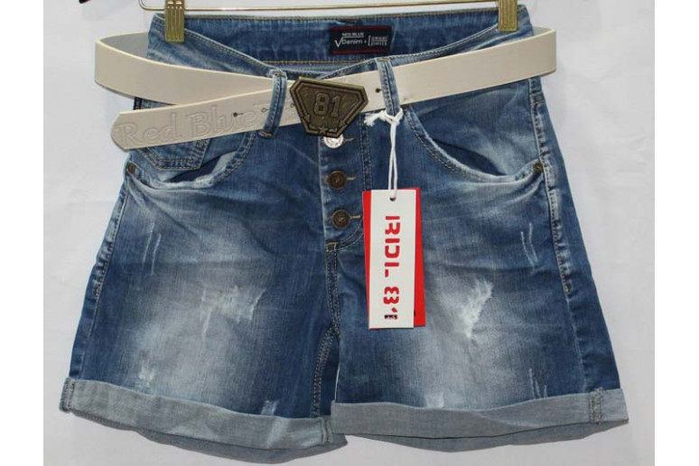 Джинсовые шорты RED BLUE JEANS boyfriend 7002